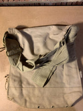 Load image into Gallery viewer, Original WW2 British Army Indian Made Soldiers Gas Mask Bag &amp; Strap - 1943 Dated
