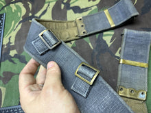 Load image into Gallery viewer, Original British Royal Air Force RAF Blue WW2 37 Pattern Belt - 40&quot; Waist Max
