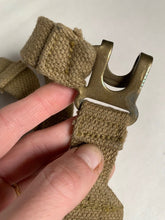 Load image into Gallery viewer, Original WW2 Dated British Army 37 Pattern Webbing L Straps - 1942 Dated
