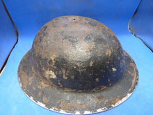 Load image into Gallery viewer, Original WW2 British Army Mk2 Army Combat Helmet - The Militaria Shop
