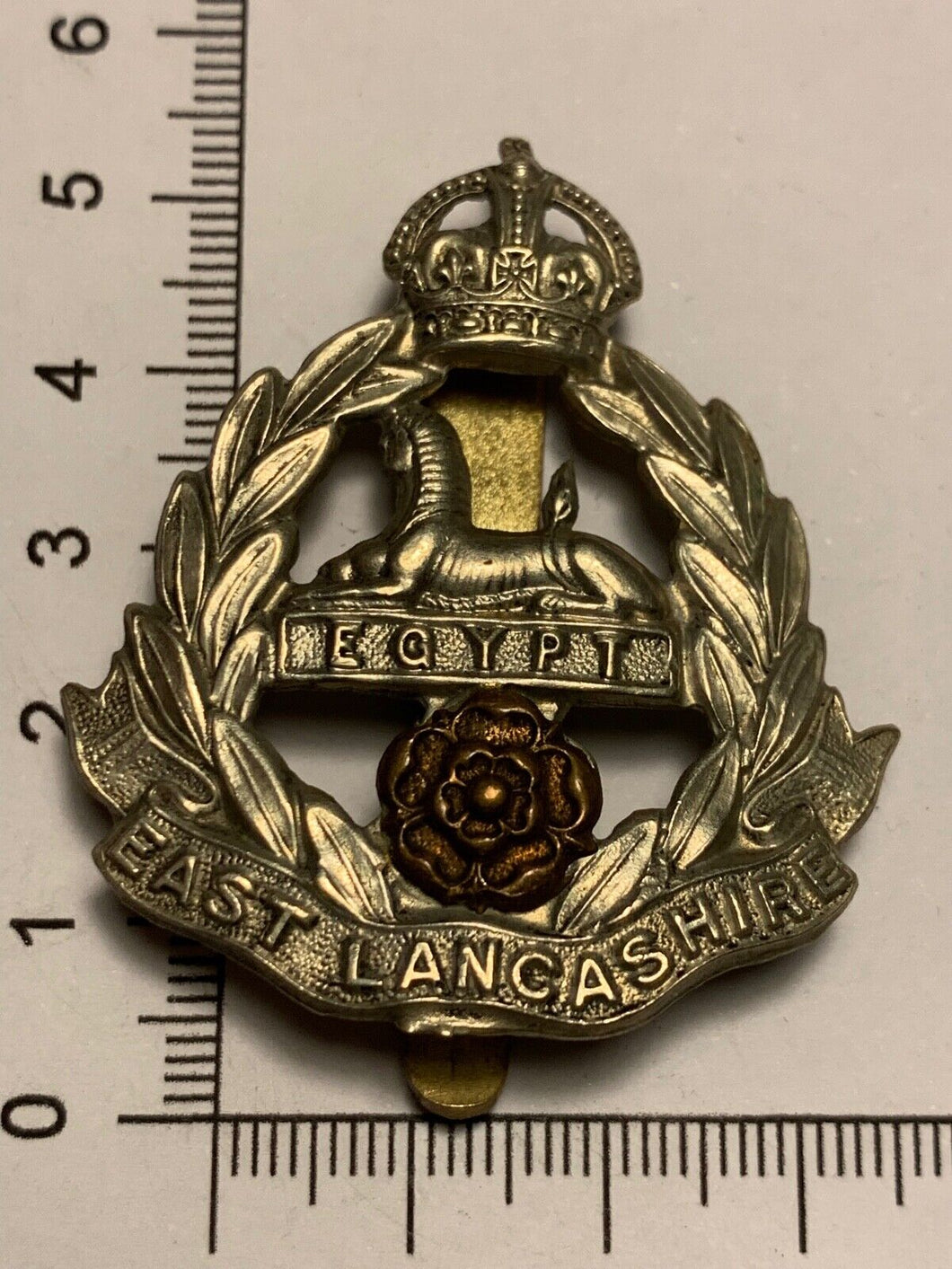 WW2 British Army Cap Badge - East Lancashire