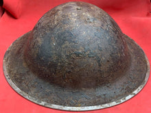 Load image into Gallery viewer, Original WW2 Combat Helmet - British / South African Army Mk2 Brodie Helmet
