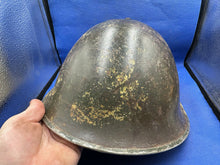 Load image into Gallery viewer, WW2 British / Canadian Army Mk3 Combat Turtle Helmet &amp; Liner - Camouflaged
