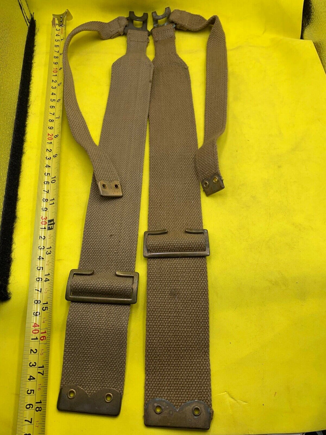 Original WW2 Dated Pair of 37 Pattern British Army L Straps