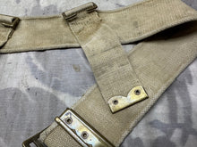 Charger l&#39;image dans la galerie, Original WW1 British Army 08 Pattern Webbing Belt 40&quot; Waist - Rare Economy Patt - The Militaria Shop
