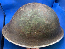 Load image into Gallery viewer, Original WW2 British Army / Canadian Army Mk3 Turtle Combat Helmet - FD
