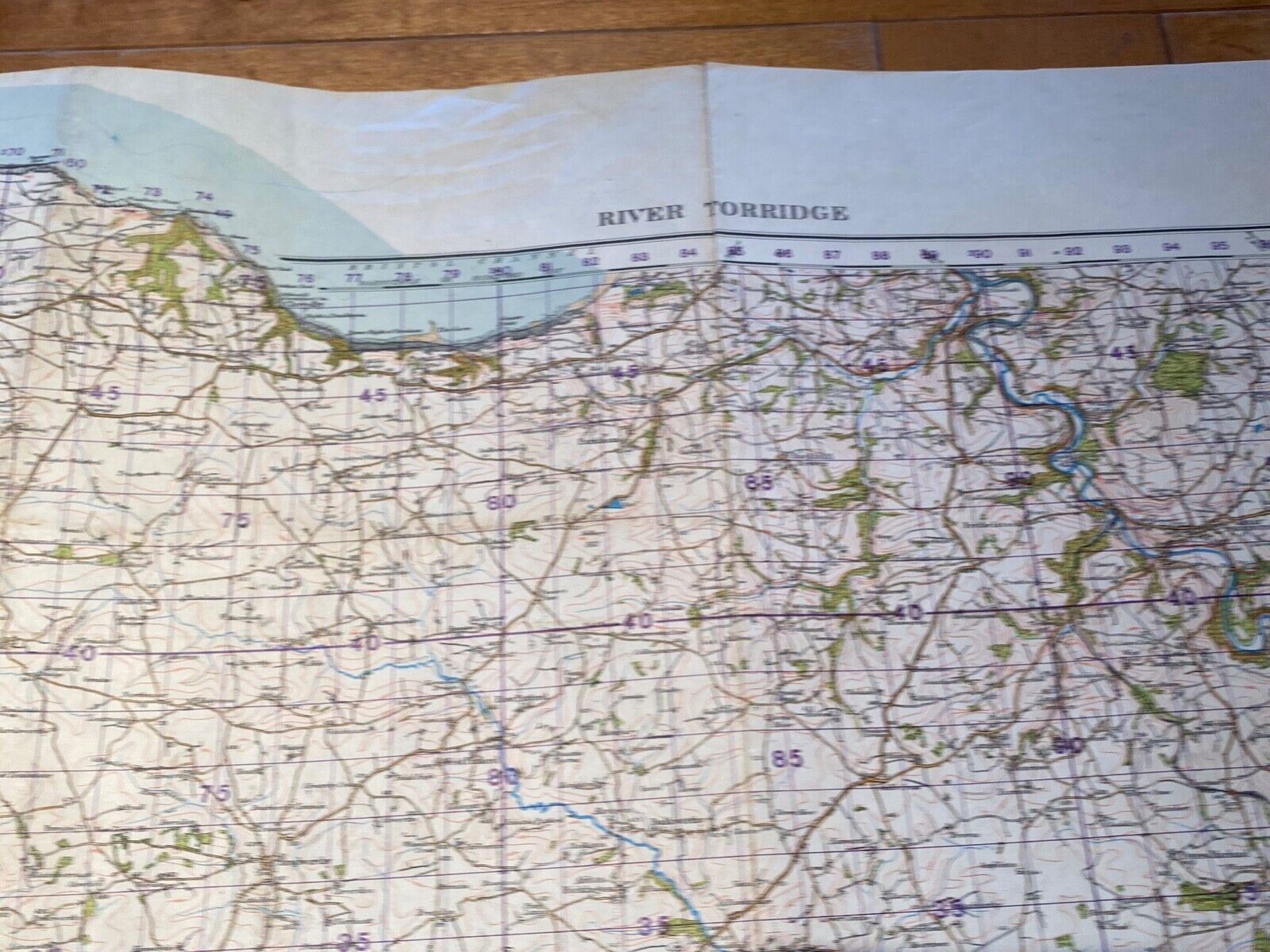 WW2 British Army 1931 dated MILITARY EDITION General Staff map RIVER TORRIDGE. - The Militaria Shop