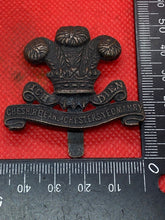 Load image into Gallery viewer, Original British Army The Cheshire Yeomanry (Earl of Chester&#39;s) Cap Badge - Cast - The Militaria Shop
