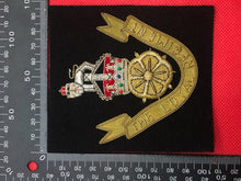 Load image into Gallery viewer, British Army Bullion Embroidered Blazer Badge - The Loyal Regiment - Kings Crown
