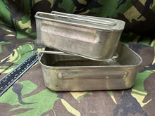 Load image into Gallery viewer, Original WW2 British Army Soldiers Mess Tin Set - Used Original
