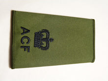 Lade das Bild in den Galerie-Viewer, OD Green Rank Slides / Epaulette Pair Genuine British Army - ACF Major
