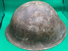 Load image into Gallery viewer, Original WW2 British Army / Canadian Army Mk3 Turtle Combat Helmet
