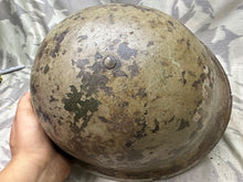 Load image into Gallery viewer, Original WW2 Canadian / British Army Mk3 High Rivet Turtle Helmet &amp; Liner
