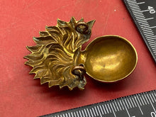Load image into Gallery viewer, WW1 / WW2 British Army - Grenadier Guards Original Brass Cap Badge.
