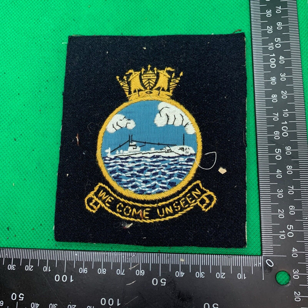 British Royal Navy Submariners Embroidered Blazer Badge