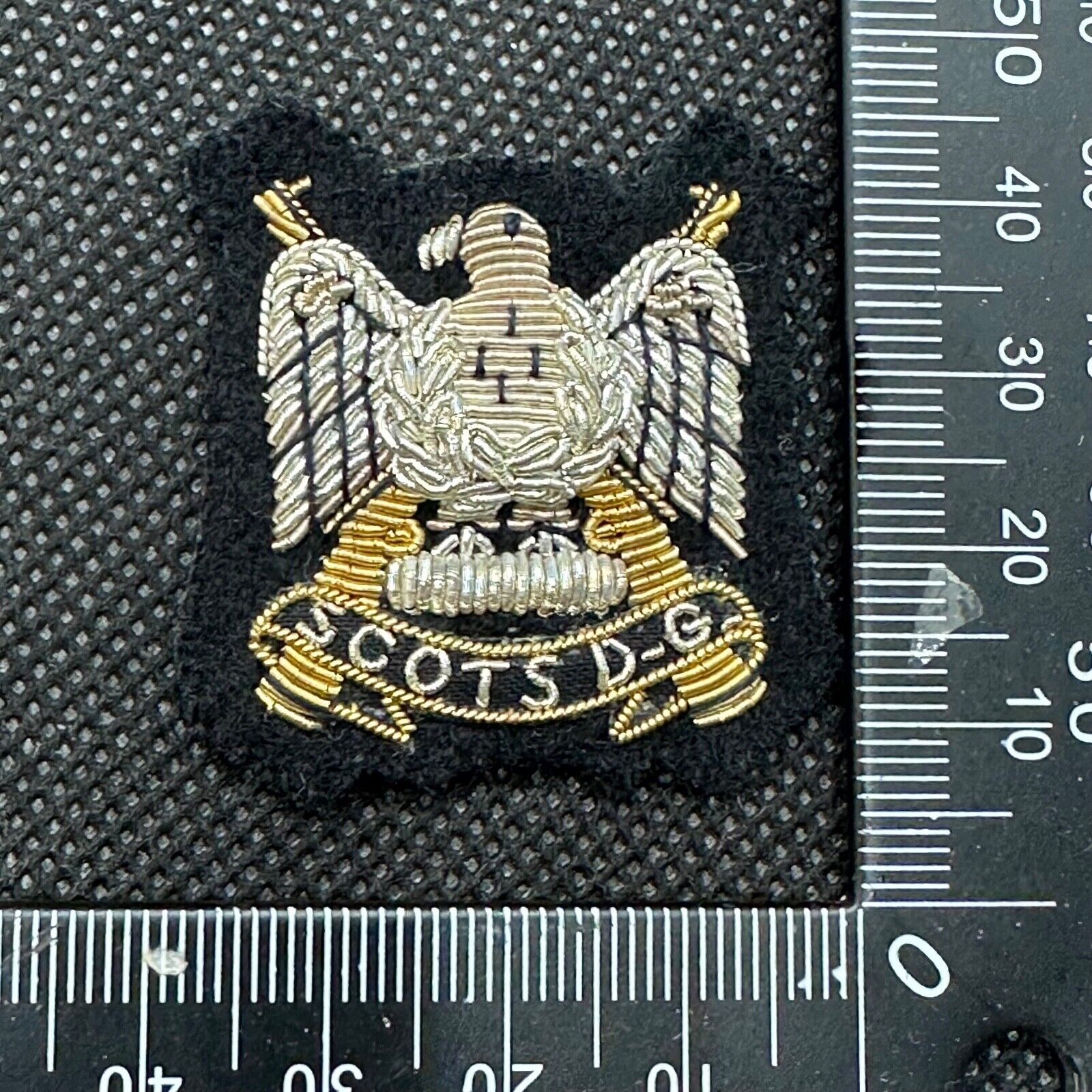 British Royal Scots Dragoon Guards Bullion Cap / Beret / Blazer Badge ...