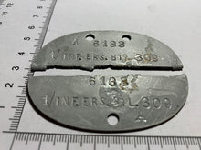 Load image into Gallery viewer, Original WW2 German Army Dog Tag - Marked - 1/ INF. ERS. BTL. 309
