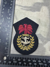 Load image into Gallery viewer, Nigerian Navy Chief Petty Officers Bullion Embroidered Cap Badge
