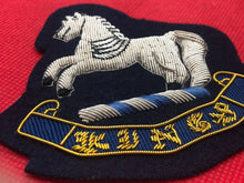 Load image into Gallery viewer, British Army Bullion Embroidered Blazer Badge - King&#39;s Regiment
