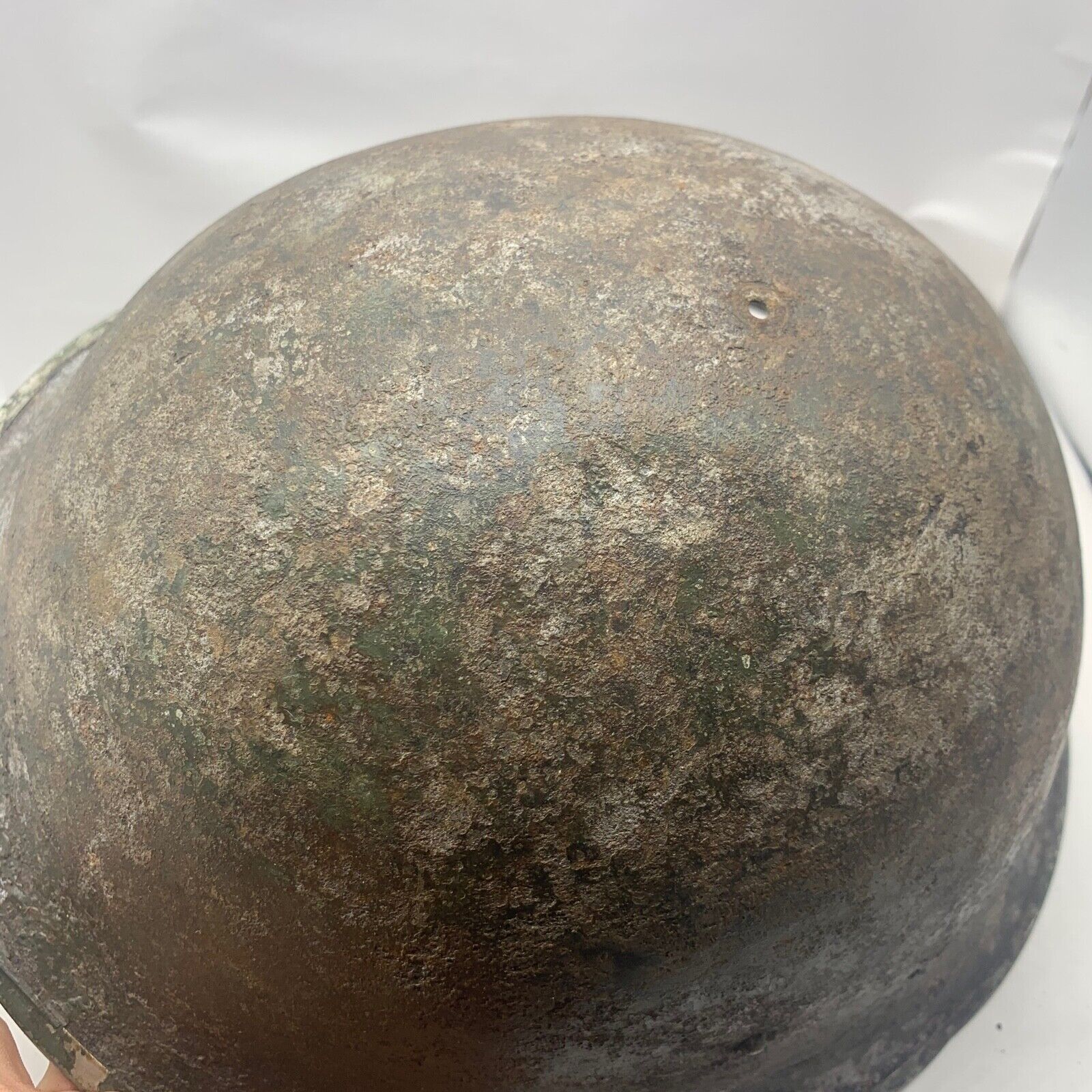 Original WW2 British / Canadian Army Mk3 Hight Rivet Turtle Army Combat Helmet - The Militaria Shop