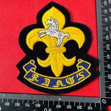 Load image into Gallery viewer, British Army The Kings Regiment Embroidered Blazer Badge
