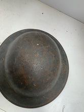 Load image into Gallery viewer, Original WW2 British Army Civil Defence Complete Helmet, Liner &amp; Chinstrap
