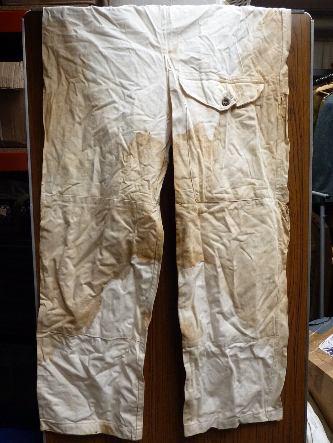 Original WW2 British Army Winter White Uniform Over Trousers
