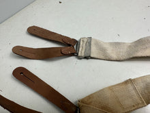 Charger l&#39;image dans la galerie, Original WW2 British Army / RAF Trouser Suspenders - Well Worn Example
