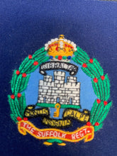 Load image into Gallery viewer, British Army The Suffolk Regiment Embroidered Blazer Badge
