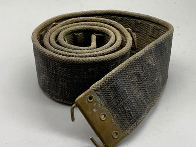 Original British Army / RAF Webbing Belt - WW2 37 Pattern - 40 Inch Waist Max - The Militaria Shop