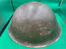 Load image into Gallery viewer, Original WW2 British Army / Canadian Army Mk3 Turtle Combat Helmet
