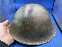 Load image into Gallery viewer, Original WW2 British Army Mk3 Combat Helmet &amp; Liner Set
