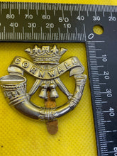 Load image into Gallery viewer, WW1 British Army Duke of Cornwall&#39;s Light Infantry White Metal Cap Badge.
