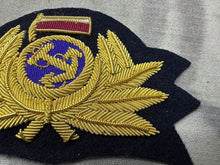 Load image into Gallery viewer, Polish Navy Navy Bullion Embroidered Officers Cap Badge
