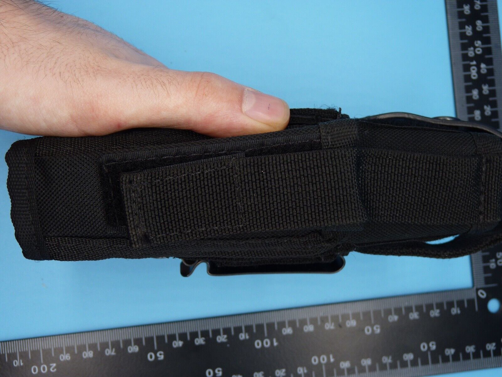 Black Fabric Tactical Belt Mounted Pistol Holster - Front Line - The Militaria Shop