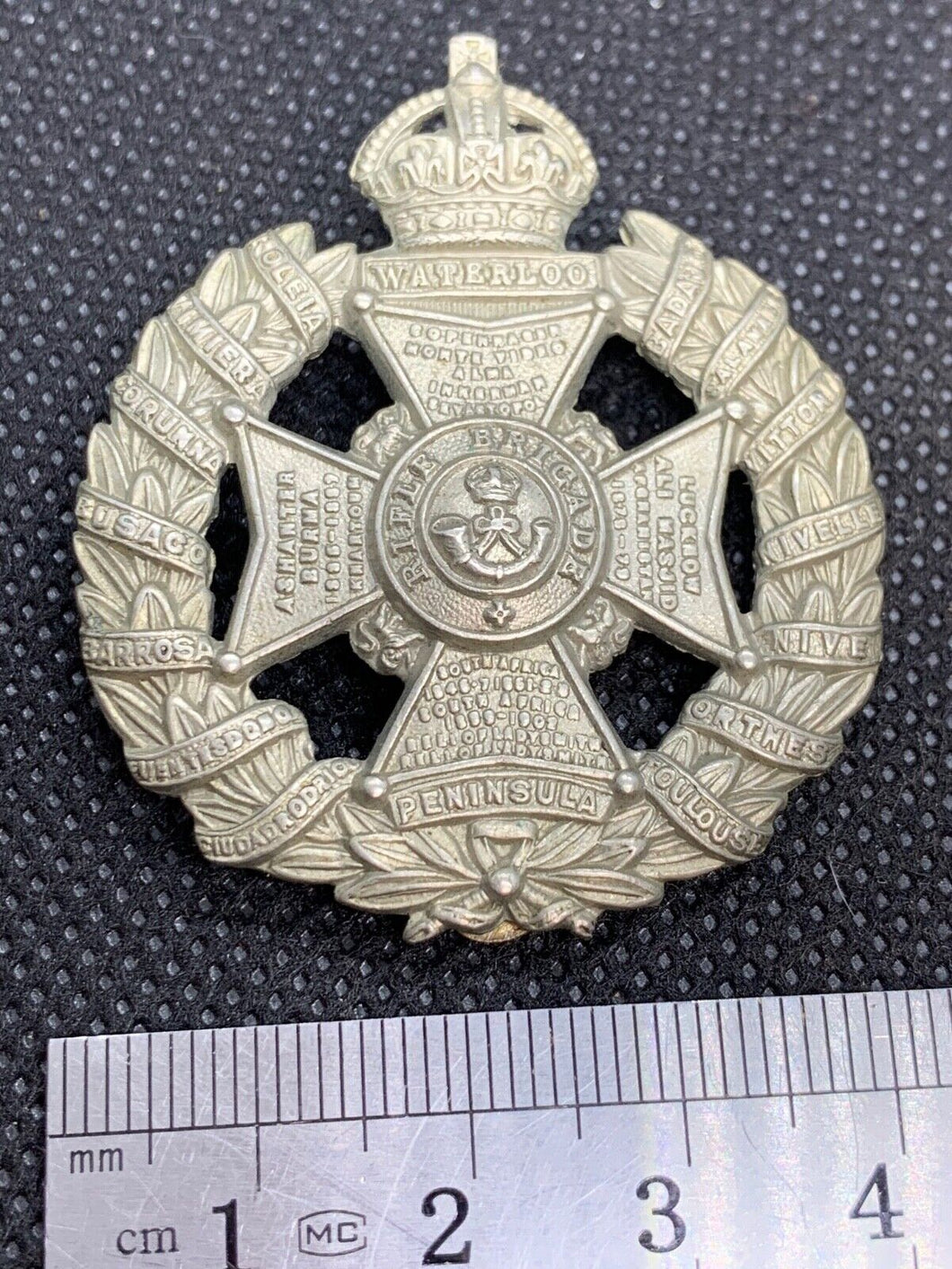 Original WW2 British Army Prince Consorts Own Brass Cap Badge