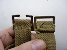 Load image into Gallery viewer, Original WW2 1943 Dated British Army 37 Pattern Water Bottle Carrier Harness
