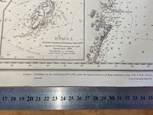 Load image into Gallery viewer, WW2 British 1952 Dated ADMIRALTY EDITION map of THE GULF OF ST. LAWRENCE.
