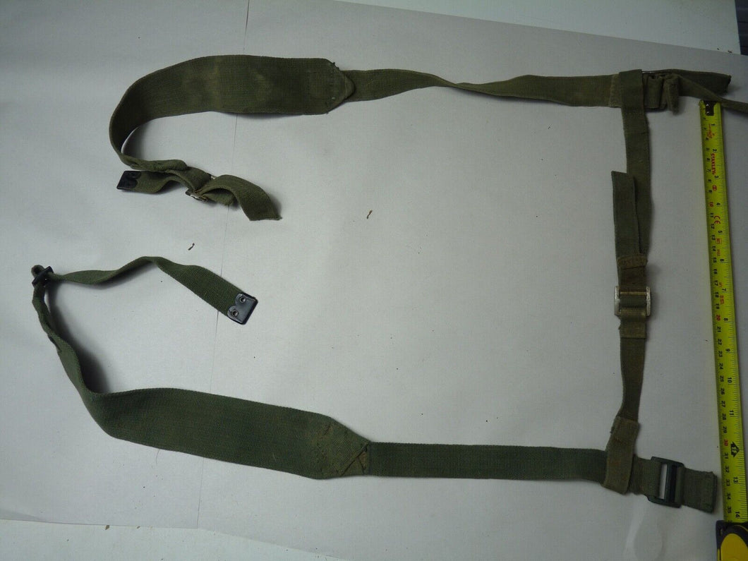 Original WW2 British Army 44 Pattern Shoulder Cross Straps Set - 1945 Dated