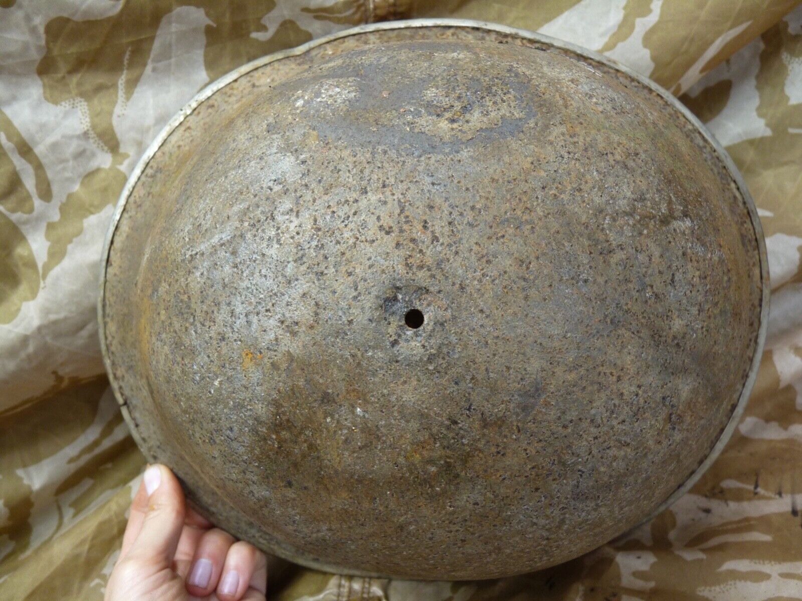 Original WW2 Onwards British Army Mk4 Turtle Helmet - The Militaria Shop