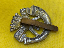 Load image into Gallery viewer, WW1 British Army Duke of Cornwall&#39;s Light Infantry White Metal Cap Badge.
