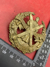Load image into Gallery viewer, WW1 / WW2 British Army Cameron Highlanders - Liverpool Scottish Cap Badge.
