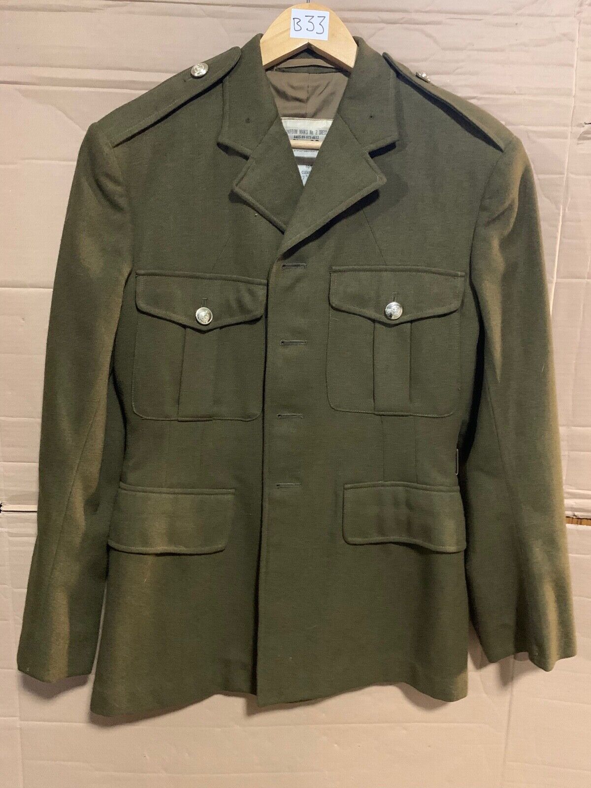 Genuine British Army No 2 Dress Jacket / Uniform / Tunic - 36