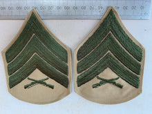 Load image into Gallery viewer, Pair of USMC United States Marine Corps Army Rank Chevrons - Sergeant
