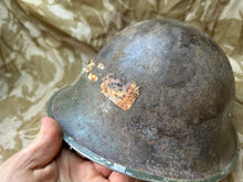 Load image into Gallery viewer, WW2 Mk3 High Rivet Turtle - British / Canadian Army Helmet - Nice Original
