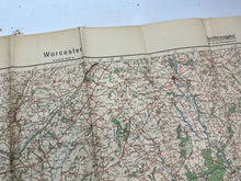 Lade das Bild in den Galerie-Viewer, Original WW2 German Army Map of England / Britain -  Worcester
