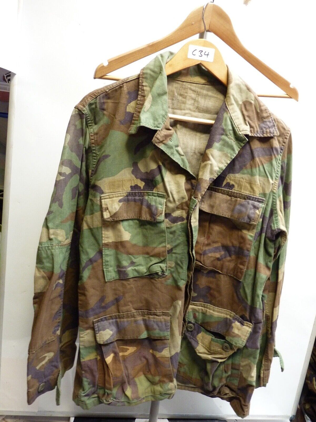 Genuine US Airforce Camouflaged BDU Battledress Uniform - 37 to 41 Inch Chest
