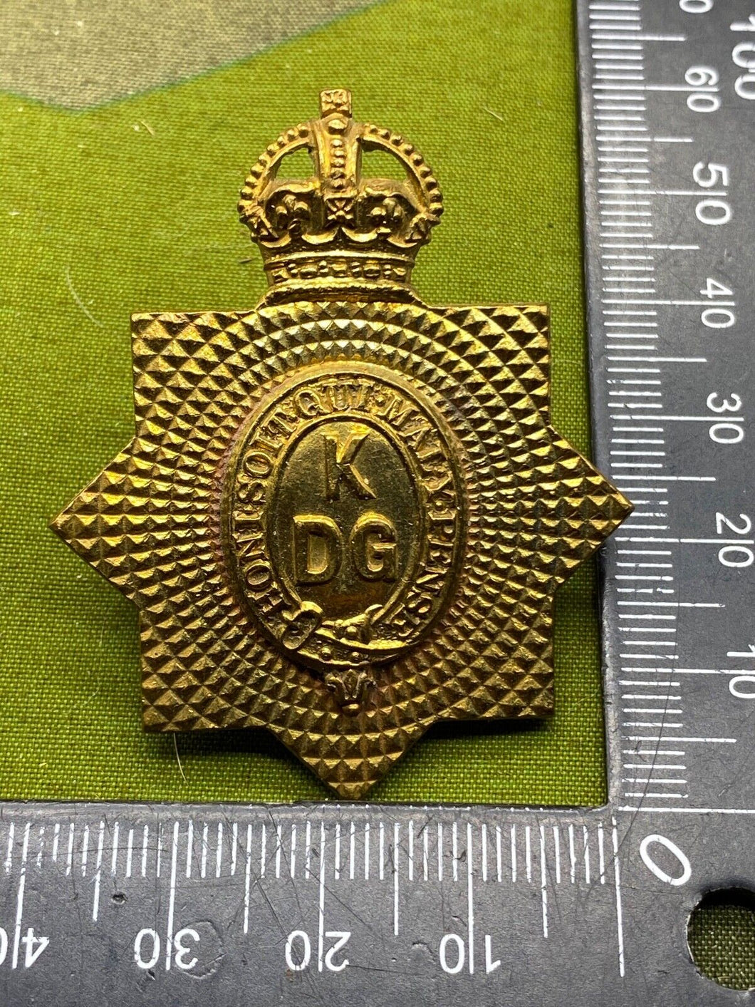 British Army Kings Dragoon Guards King's Crown Cap Badge