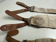 Load image into Gallery viewer, Original WW2 British Army / RAF Trouser Suspenders - Well Worn Example
