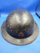 Load image into Gallery viewer, Original WW2 British Army Mk2 Home Front Helmet - Badged : ARPS INSTRUCTOR
